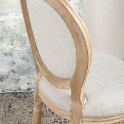 Victoria Chaise en bois massif de bouleau rembourrée en gris^Banak Hot
