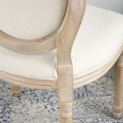 Victoria Chaise en bois massif de bouleau rembourrée en beige^Banak Discount