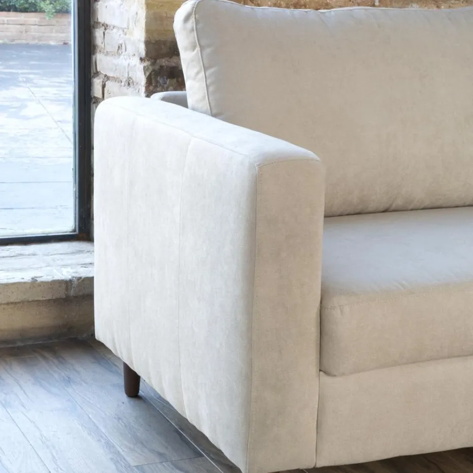 Vinson Canapé d'angle réversible 3 places beige^Banak Discount