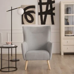 Visby Fauteuil gris perle^Banak