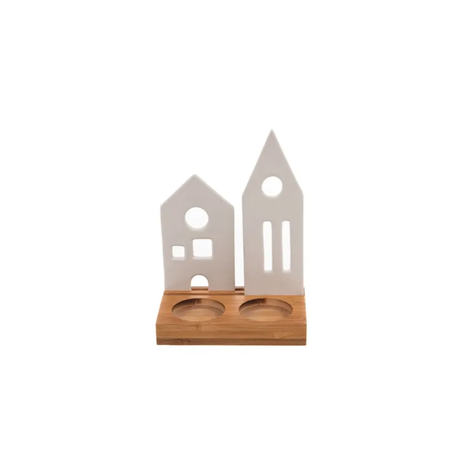 Wante Porta velas pueblo navideño^Banak Best