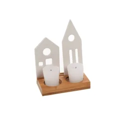 Wante Porta velas pueblo navide&ntilde;o^Banak Best
