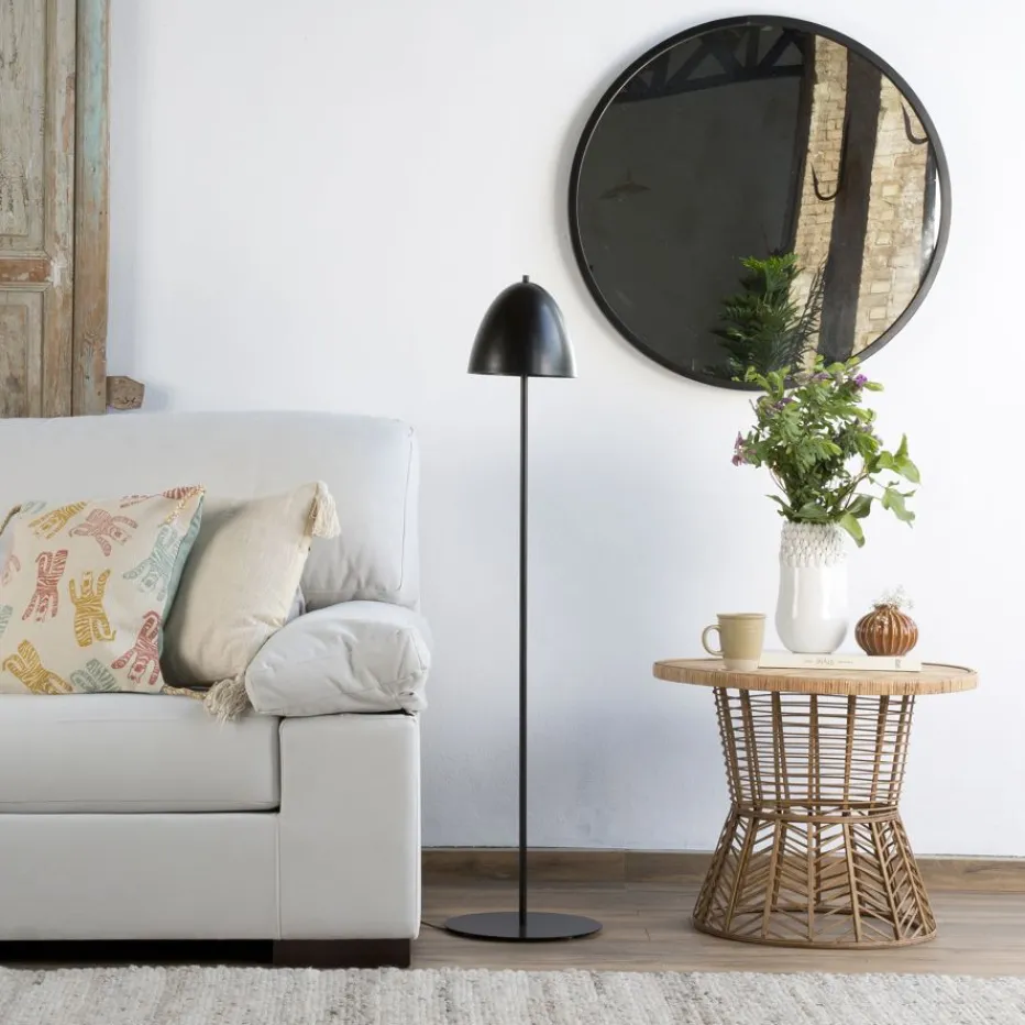 Ydea Lampe pied métal noir h 130^Banak